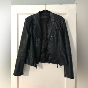 BlankNYC (Nordstrom) Black Pleather Jacket with Zippers